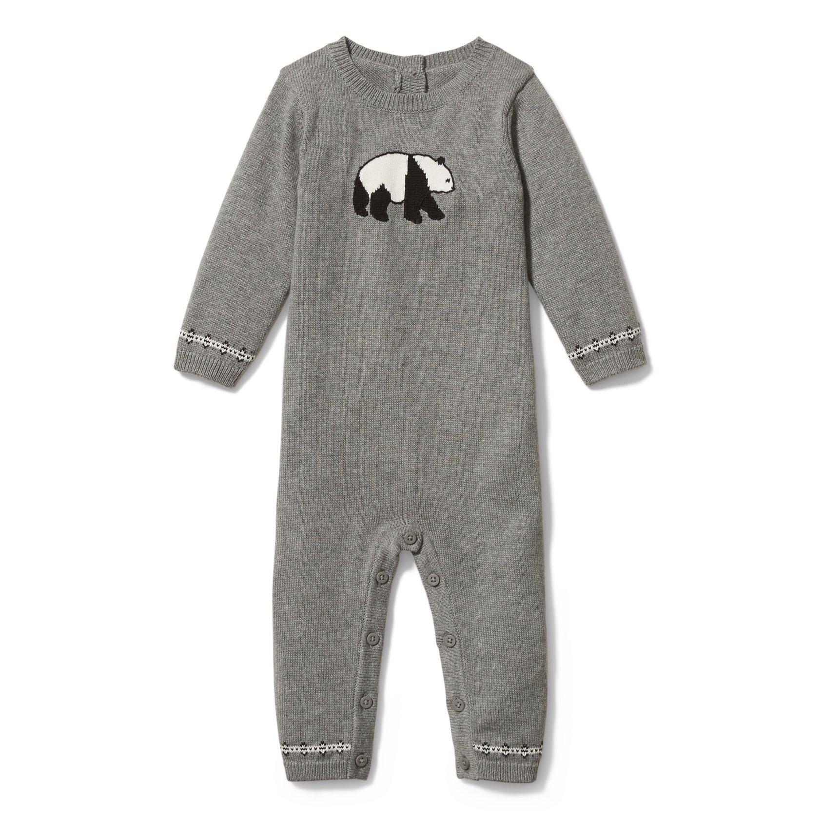 Baby Panda Sweater 1-Piece image number 0