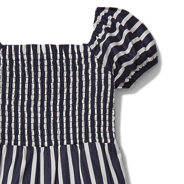 Puff Sleeve Striped Jumpsuit image number 1