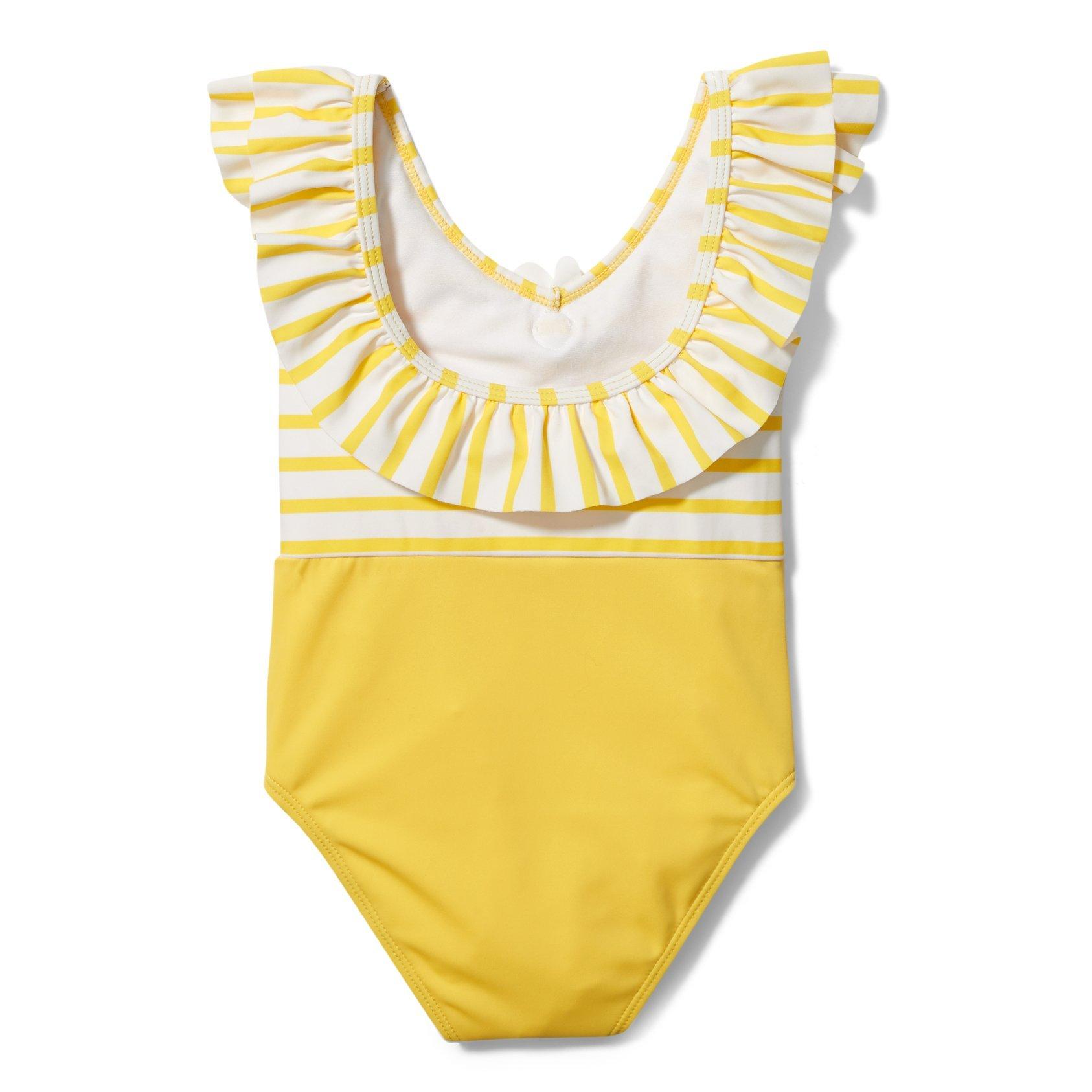 Ruffle Striped Swimsuit image number 2