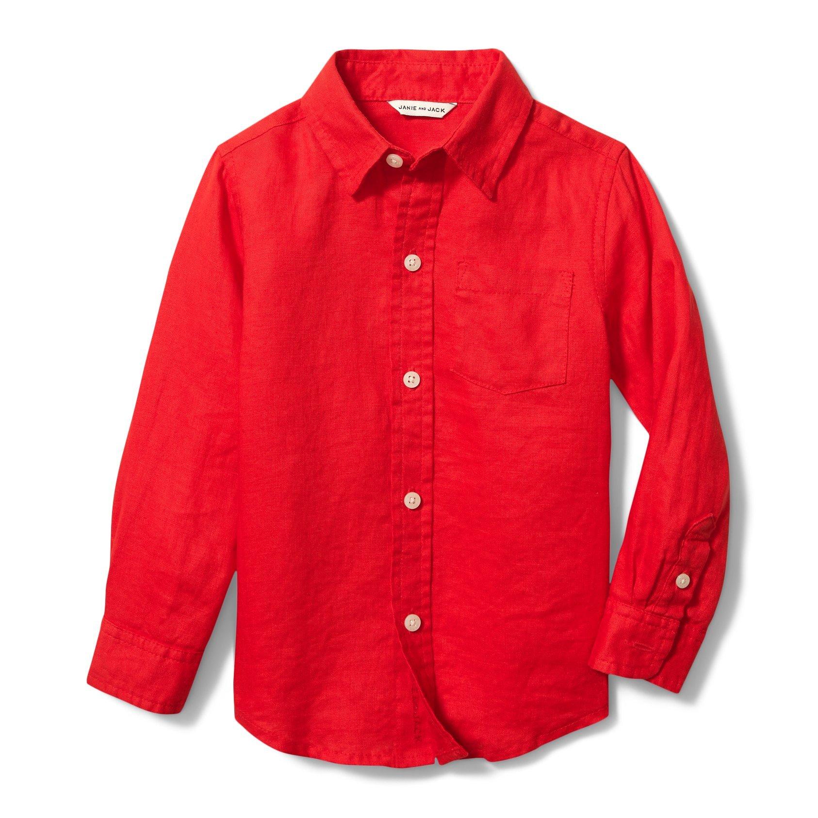 Linen Roll-Cuff Shirt image number 0