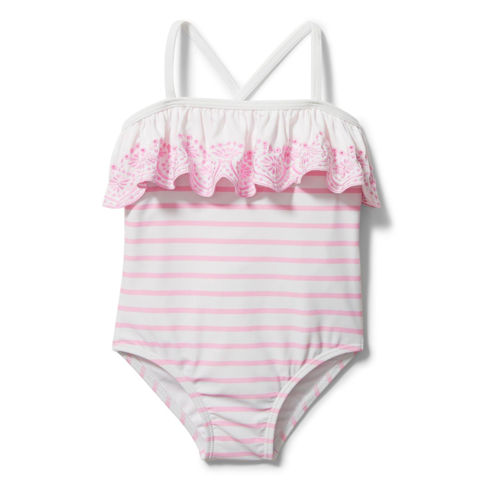 Eyelet Ruffle Swimsuit image number 0