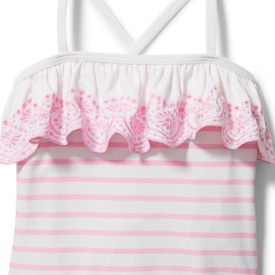 Eyelet Ruffle Swimsuit image number 1