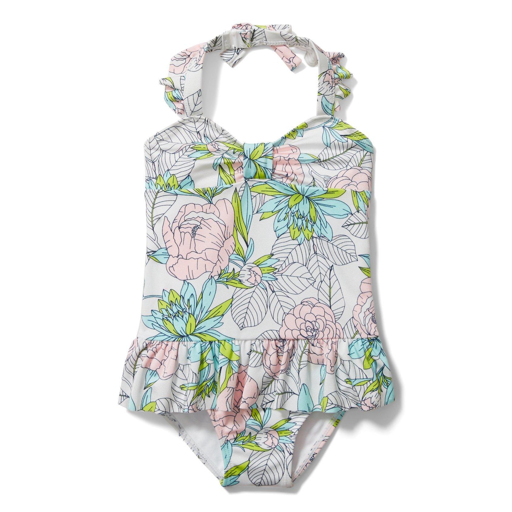 Floral Ruffle Swimsuit image number 0