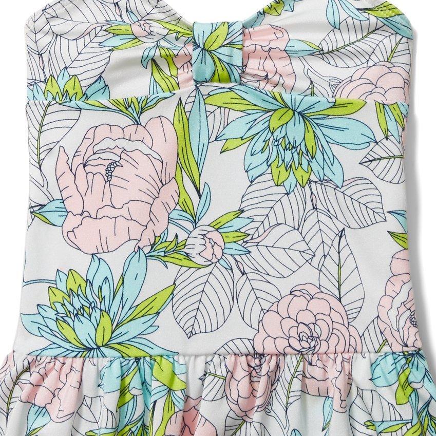 Floral Ruffle Swimsuit image number 1