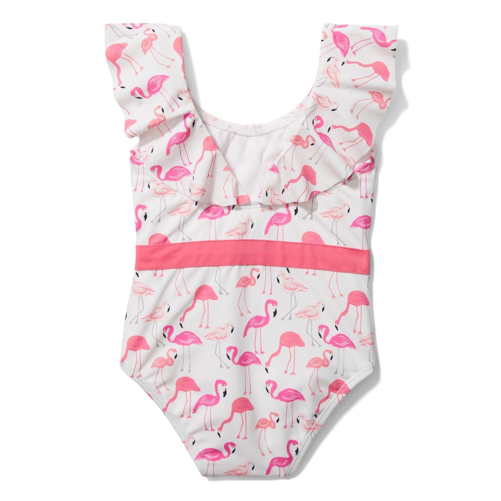 Flamingo Ruffle Collar Swimsuit image number 3