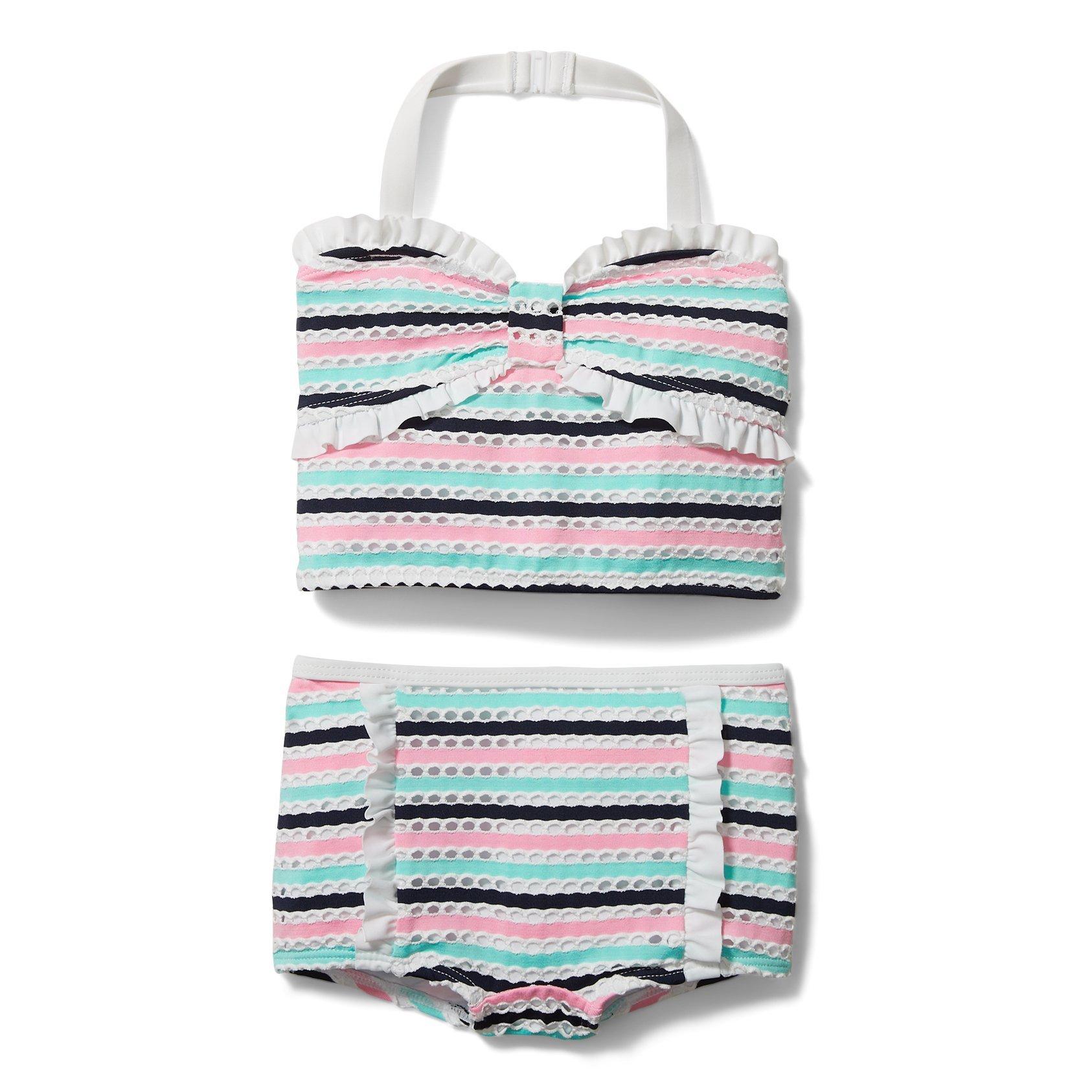 Textured Striped 2-Piece Swimsuit image number 0