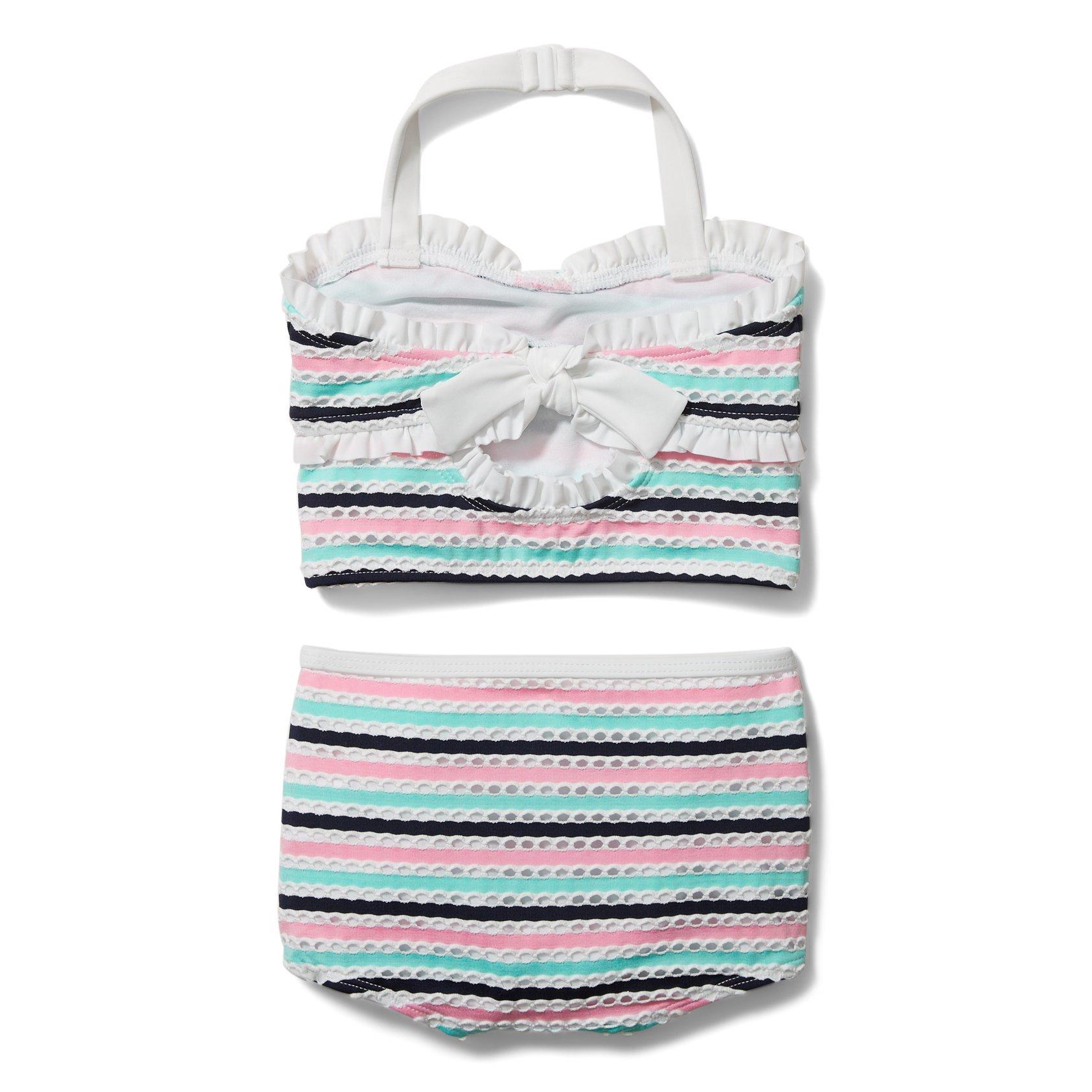 Textured Striped 2-Piece Swimsuit image number 3