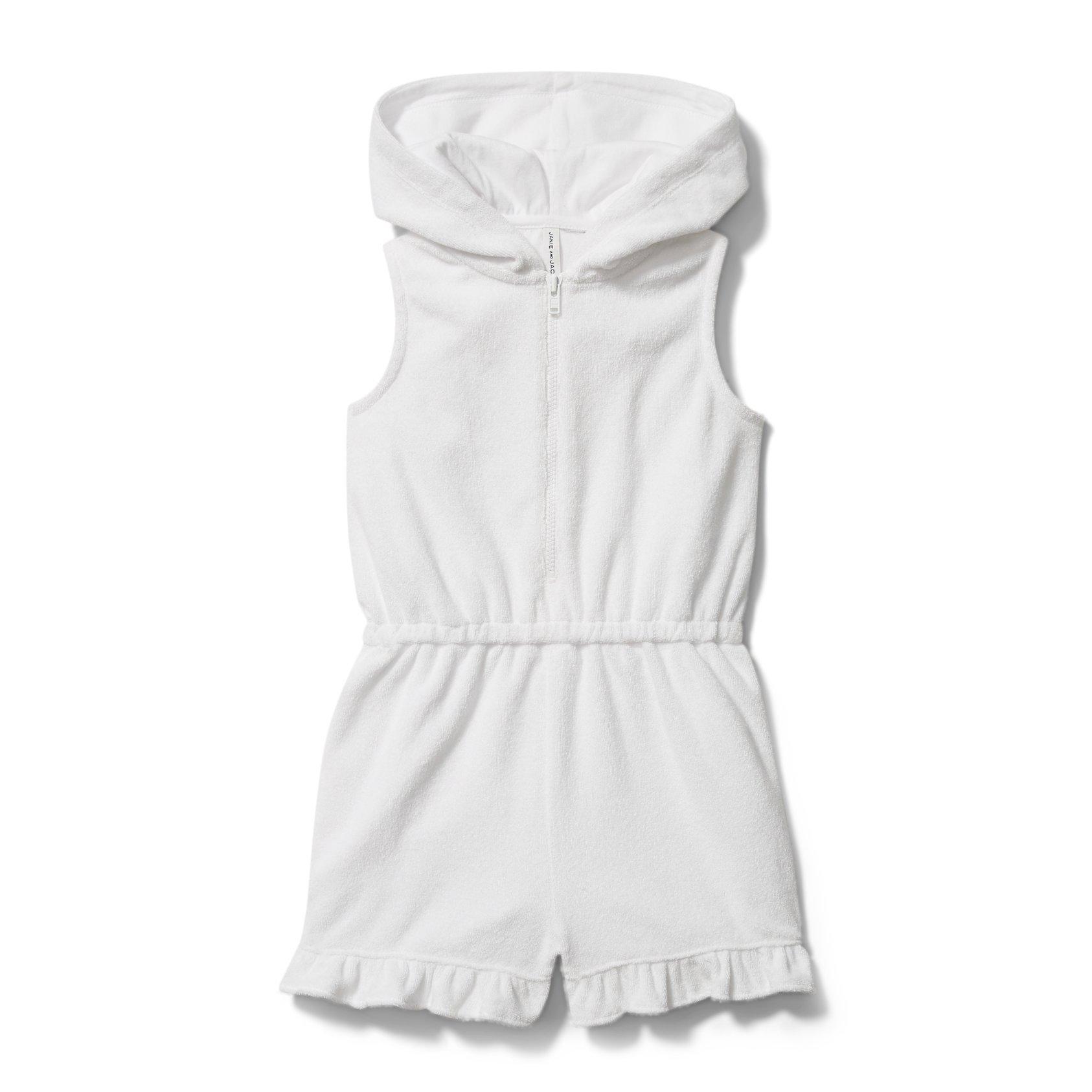 Hooded Terry Swim Cover-Up image number 0
