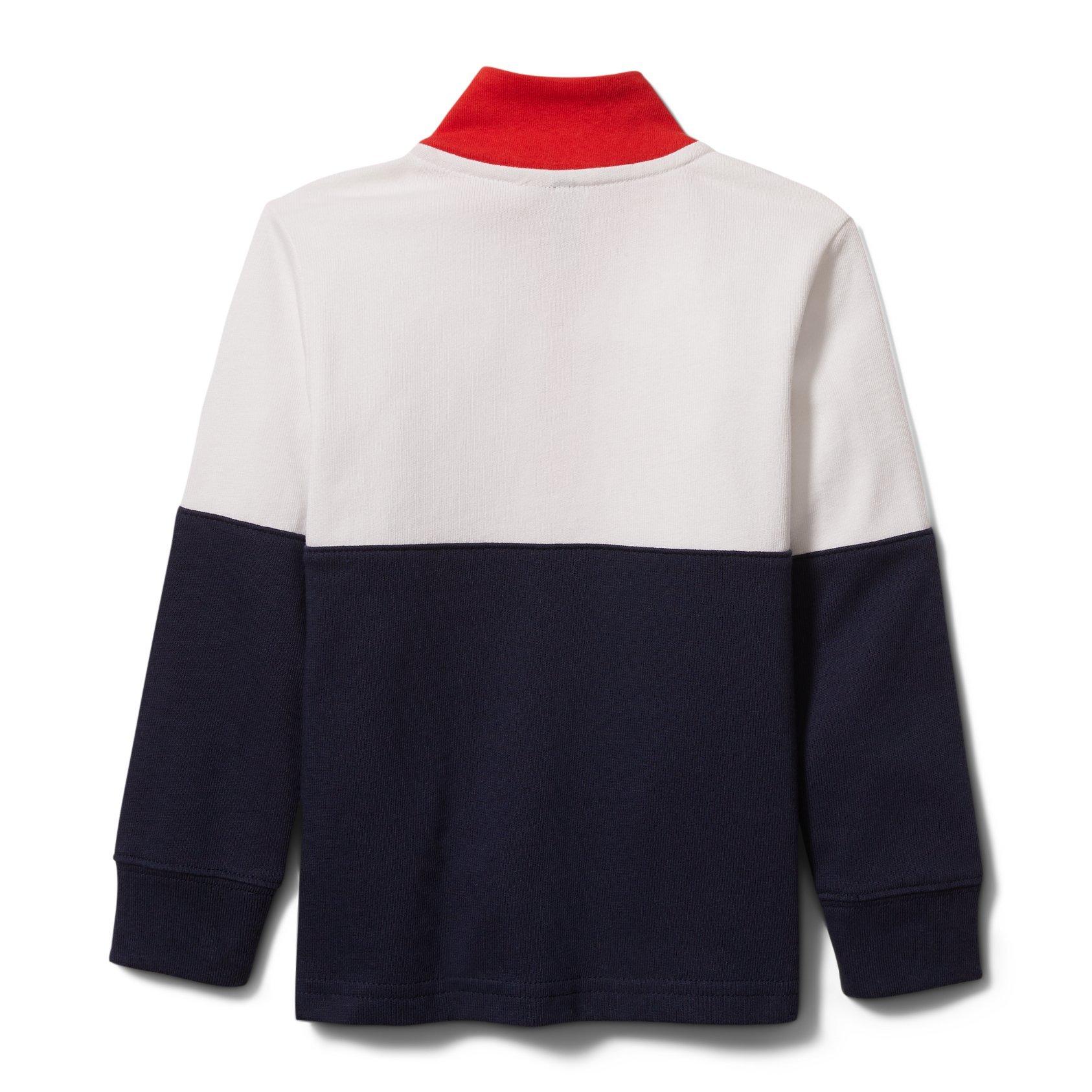 Colorblocked Mock Neck Rugby image number 2