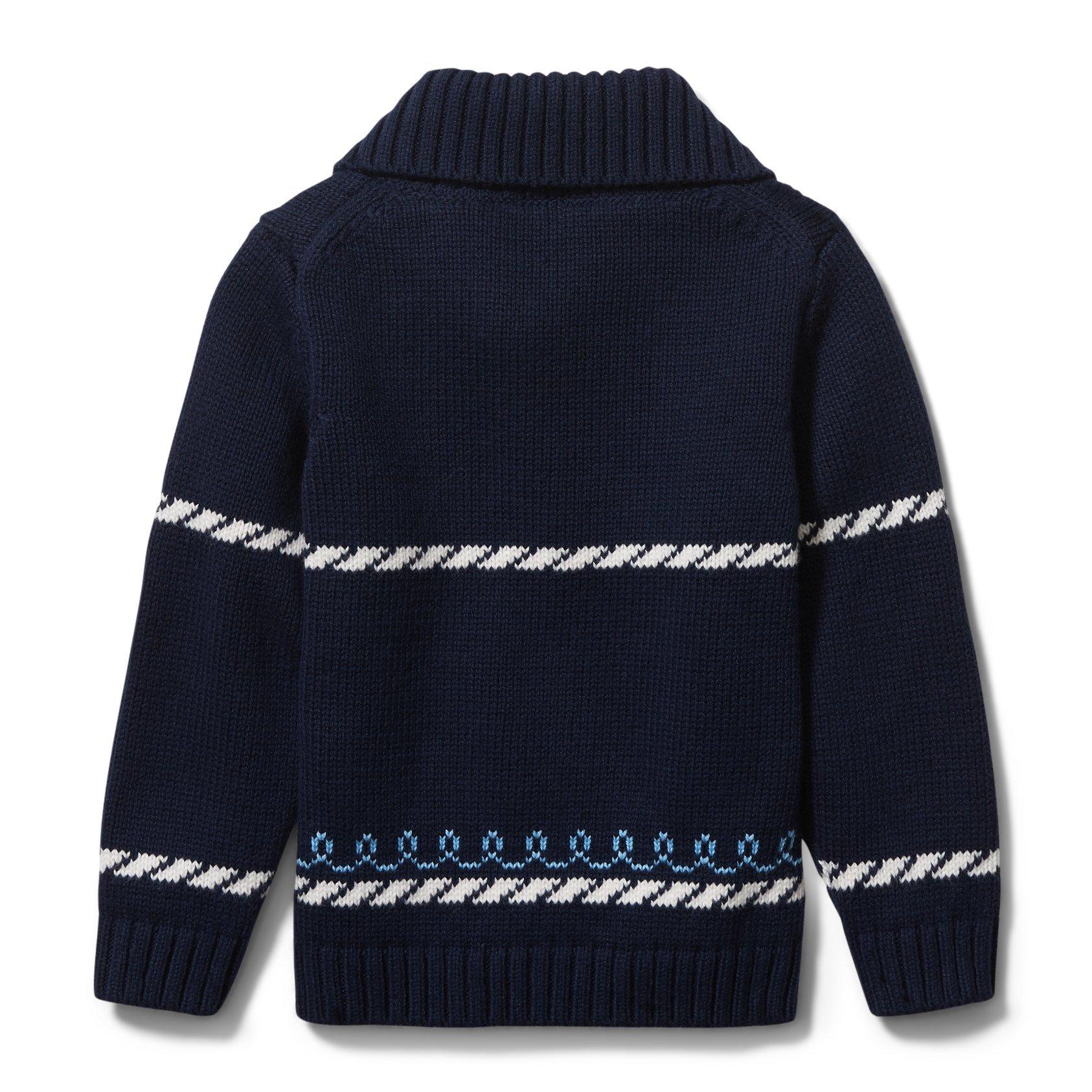 Sailboat Shawl Collar Sweater image number 3