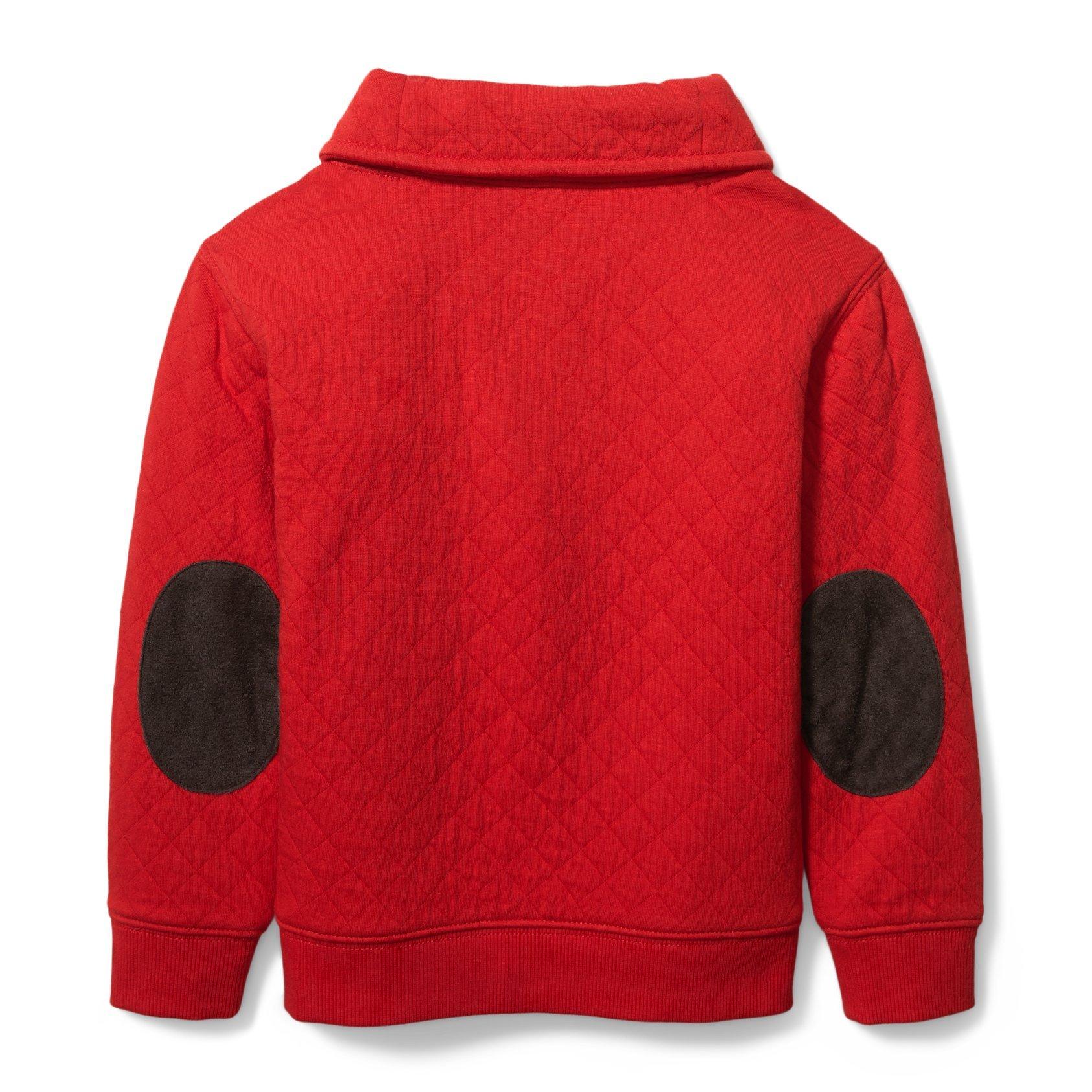Quilted Shawl Collar Sweatshirt image number 3