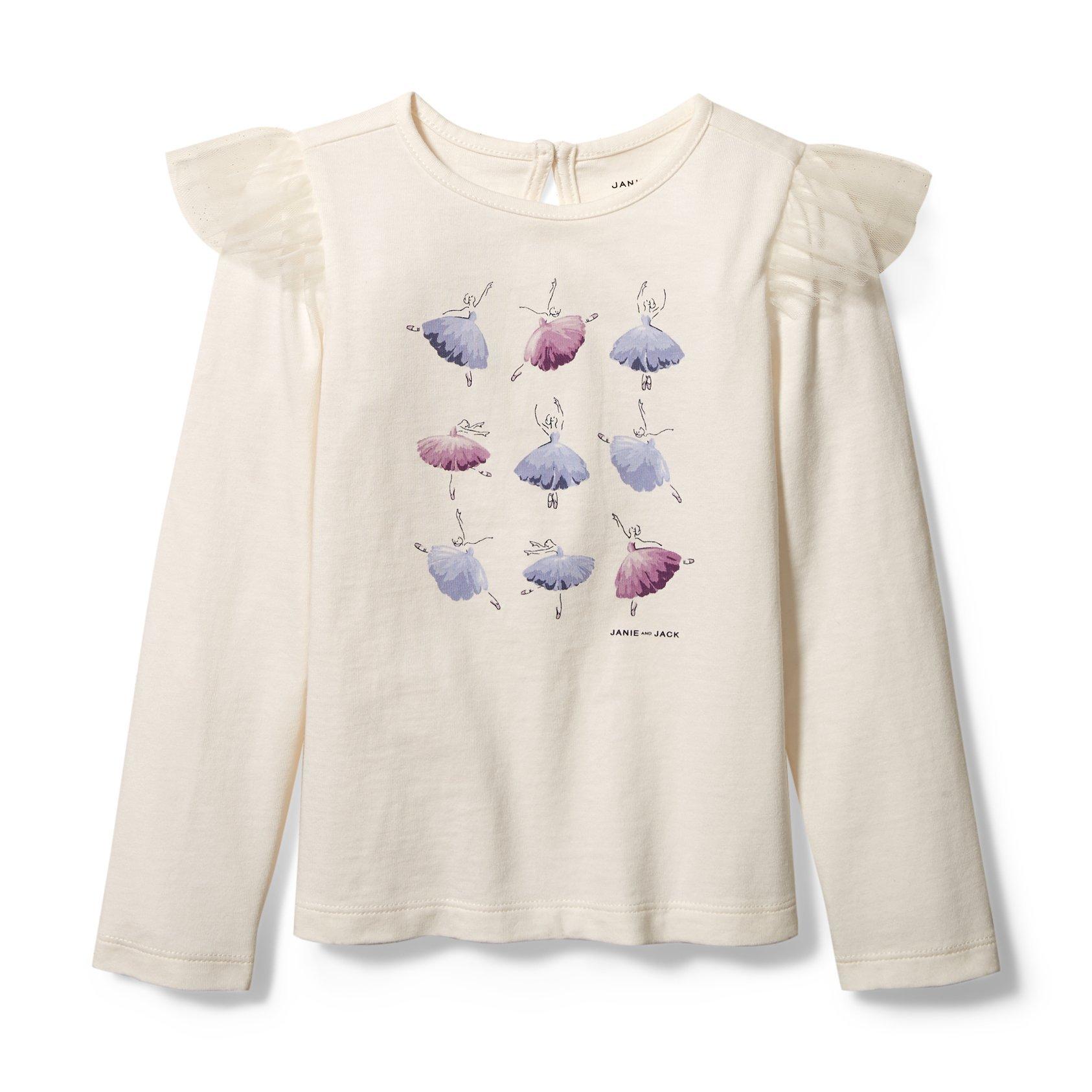 Ballerina Ruffle Shoulder Tee image number 0