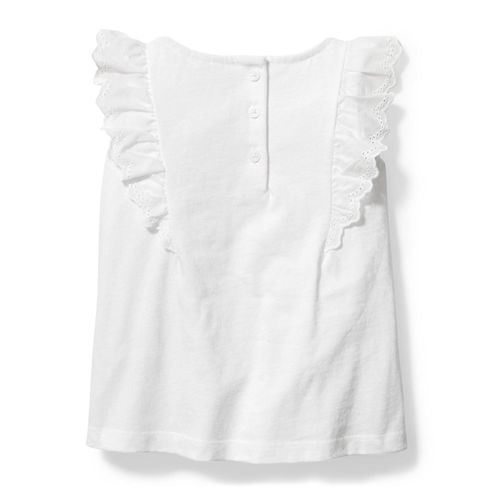 Eyelet Ruffle Bow Top image number 3