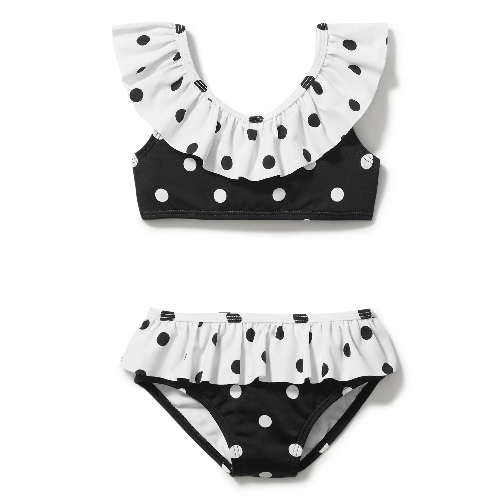 Dot Ruffle 2-Piece Swimsuit image number 0