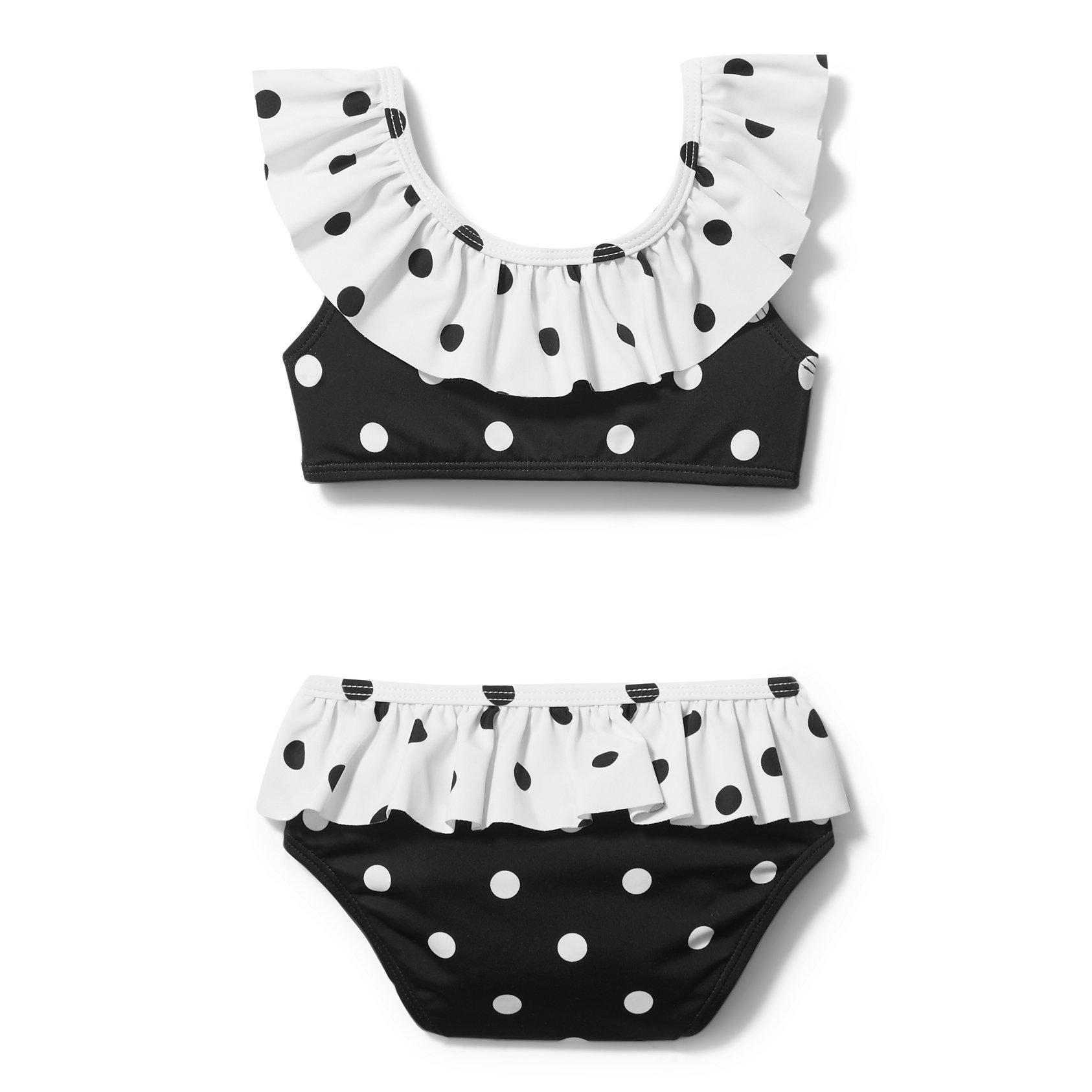 Dot Ruffle 2-Piece Swimsuit image number 2