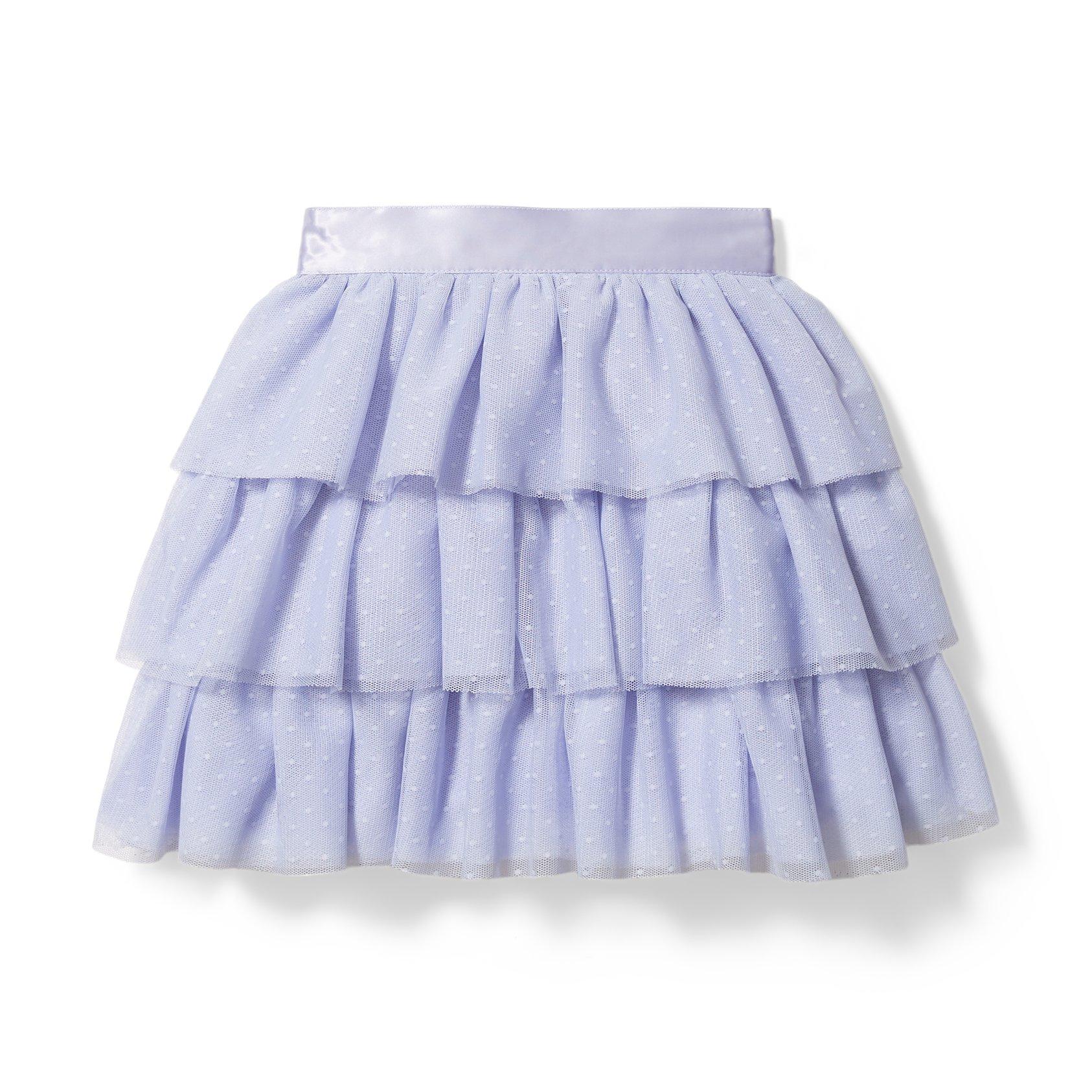 Tiered Dot Tulle Skirt image number 0