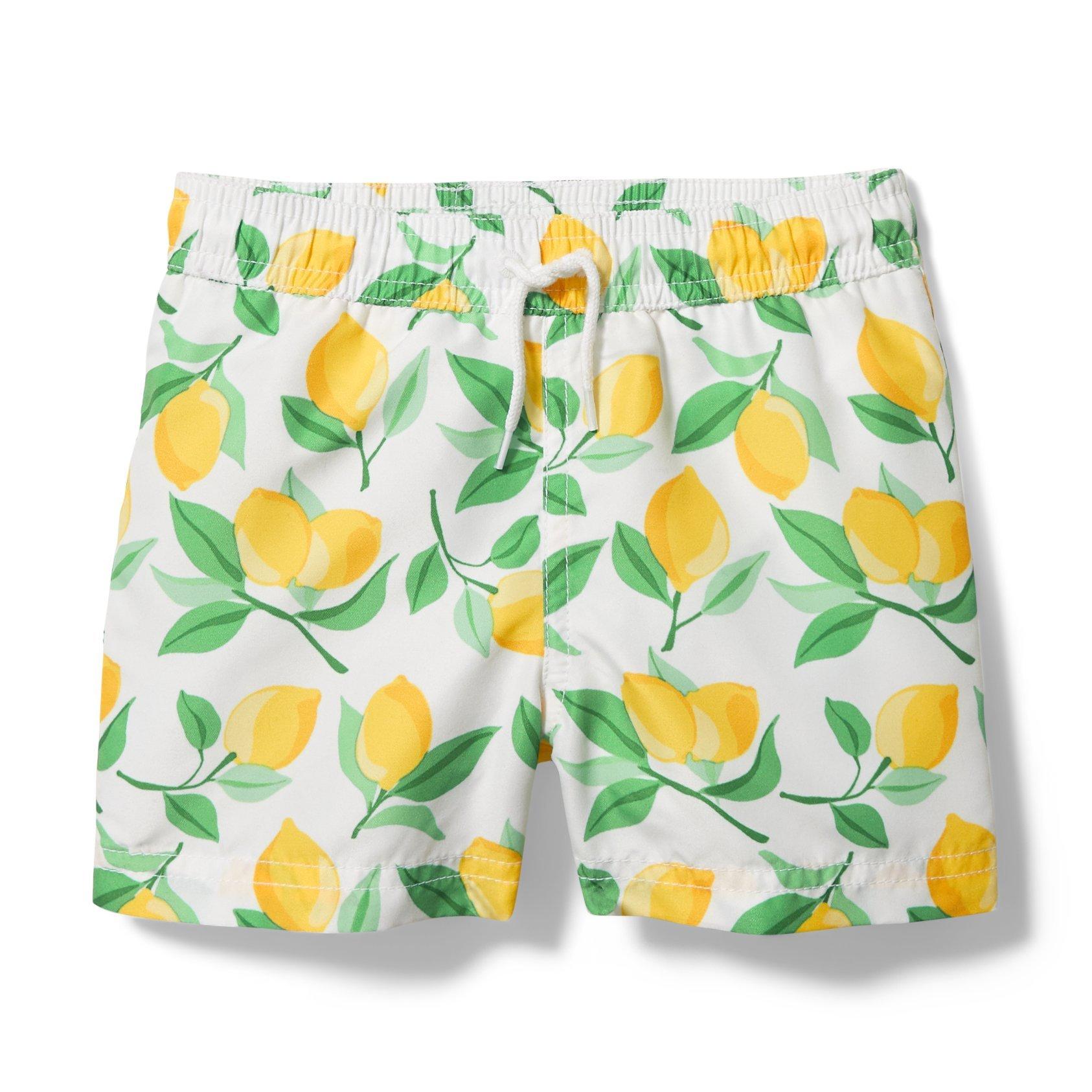 Lemon Print Swim Trunk image number 0