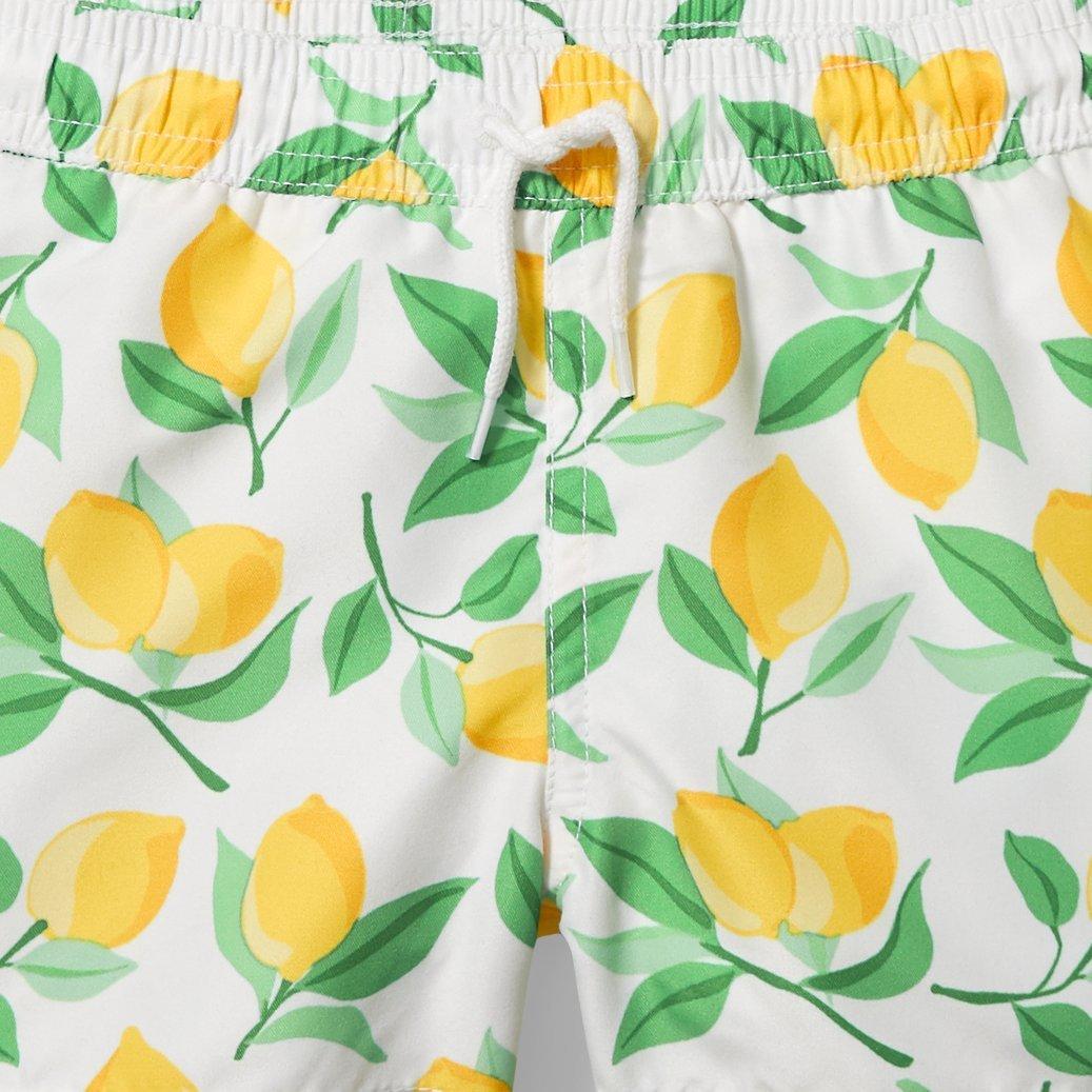 Lemon Print Swim Trunk image number 1