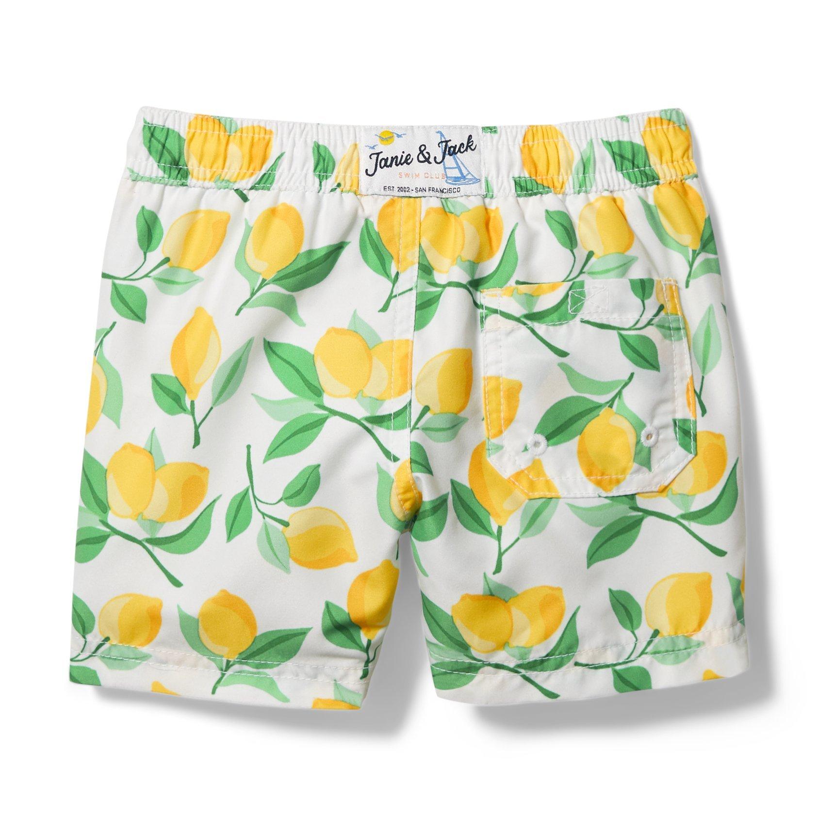 Lemon Print Swim Trunk image number 2