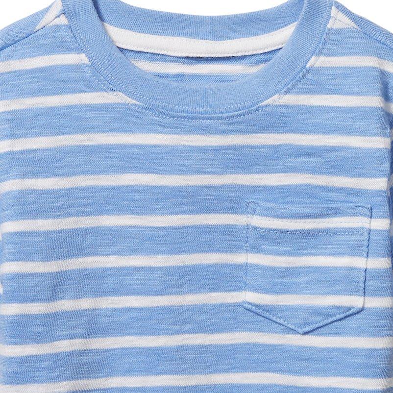 Striped Slub Pocket Tee image number 1
