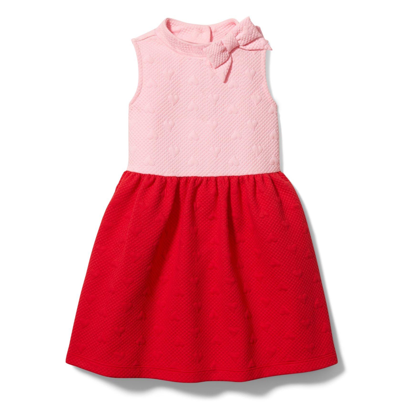 Colorblocked Quilted Heart Dress image number 0