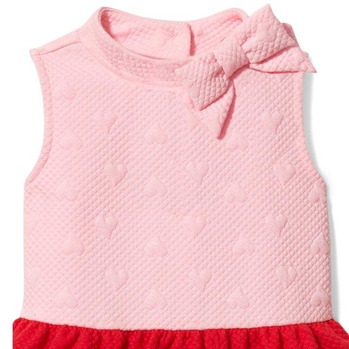 Colorblocked Quilted Heart Dress image number 2