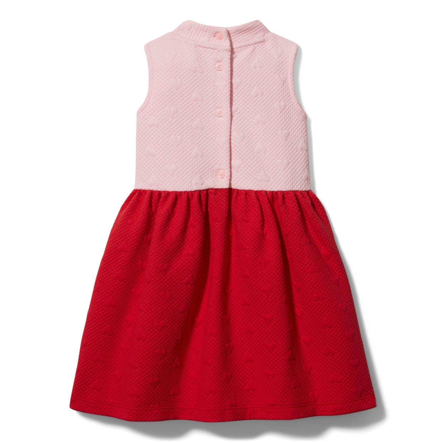 Colorblocked Quilted Heart Dress image number 1