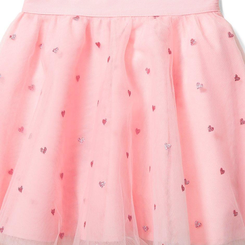 Glitter Heart Tulle Skirt image number 1