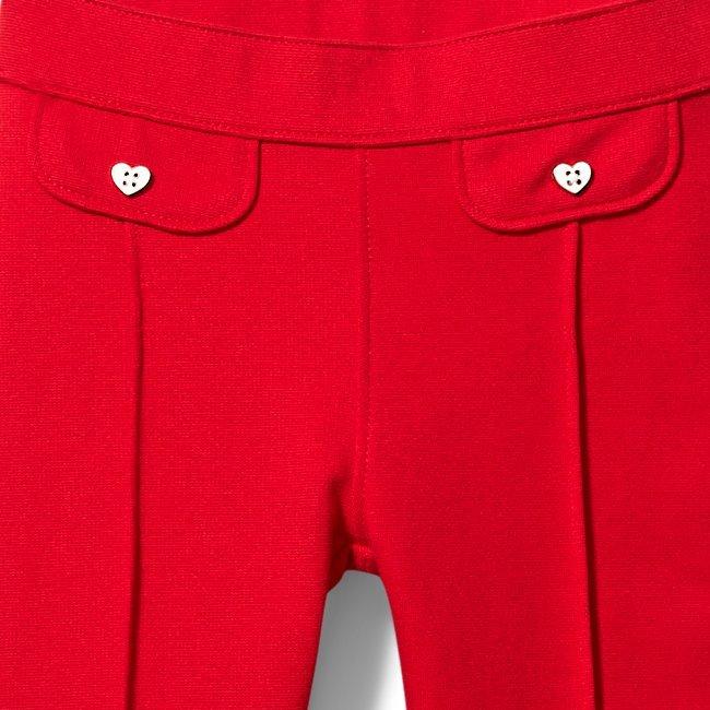Heart Button Ponte Pant image number 1