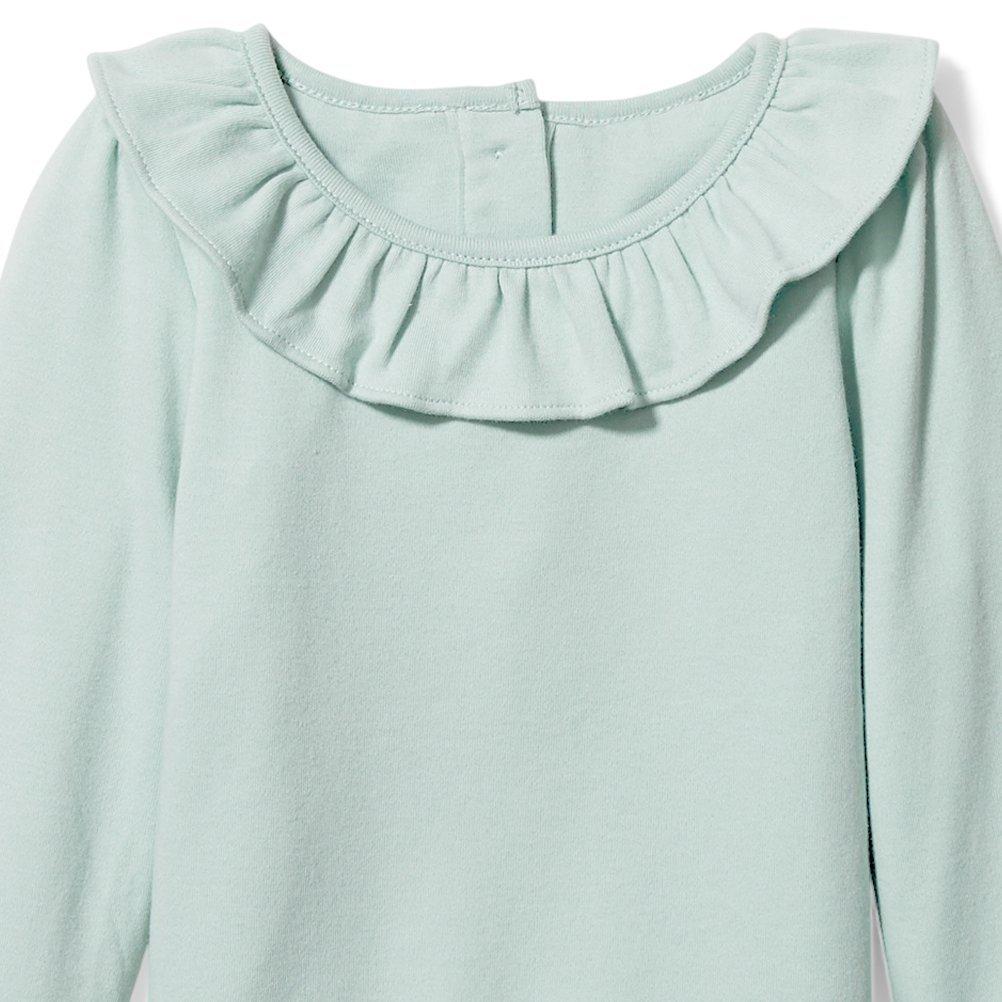 Faux Fur Cuff Ruffle Top   image number 1