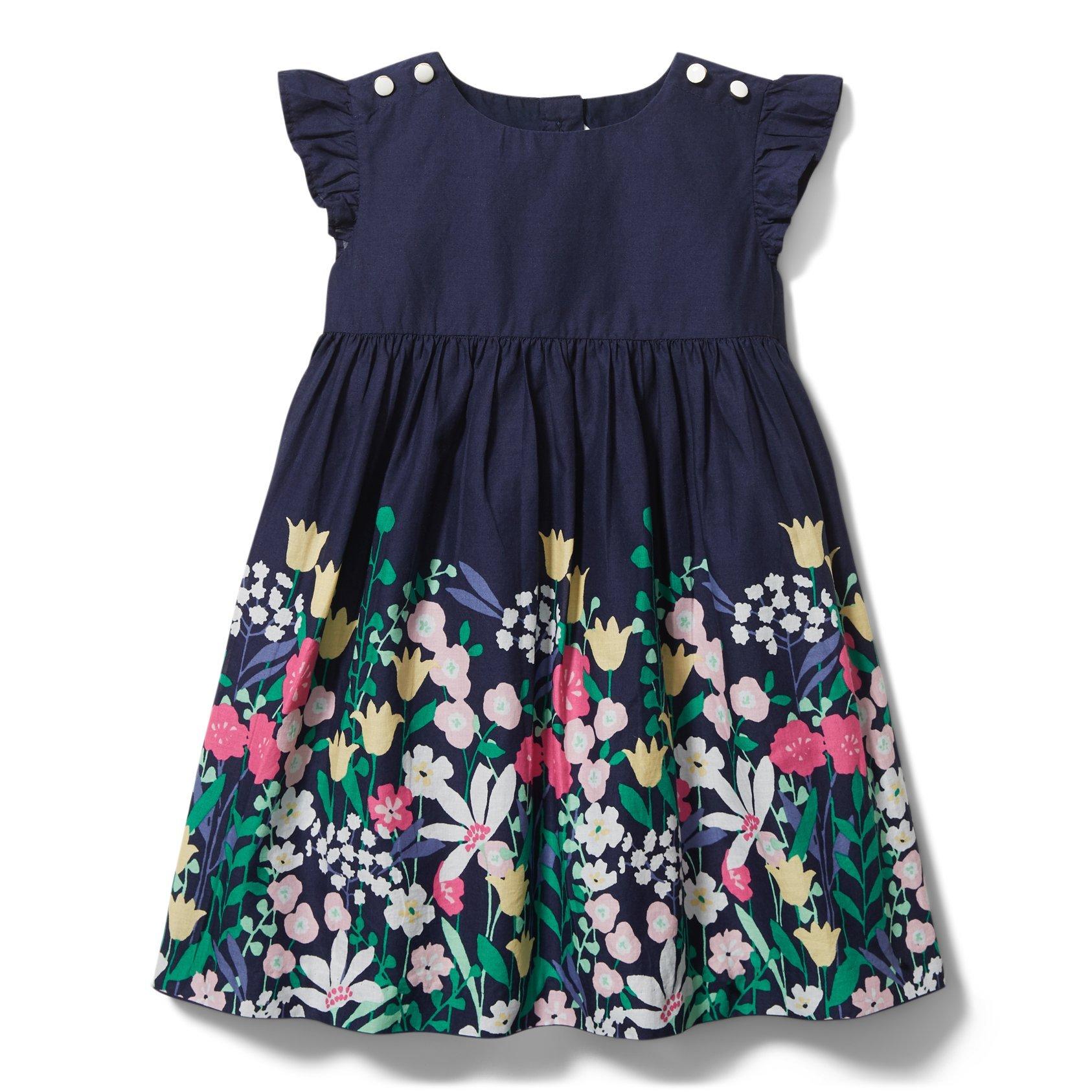 Floral Border Dress