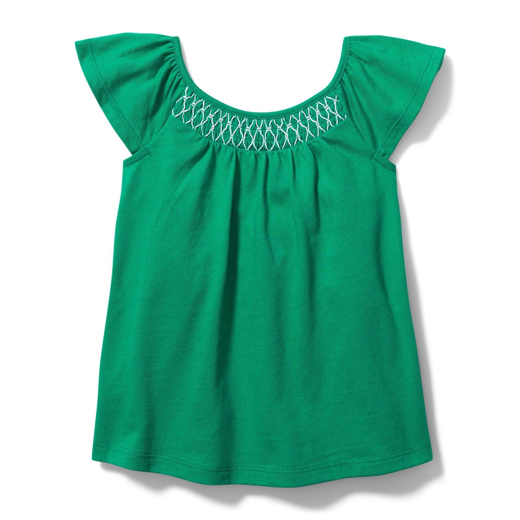 Smocked Flutter Sleeve Top image number 0
