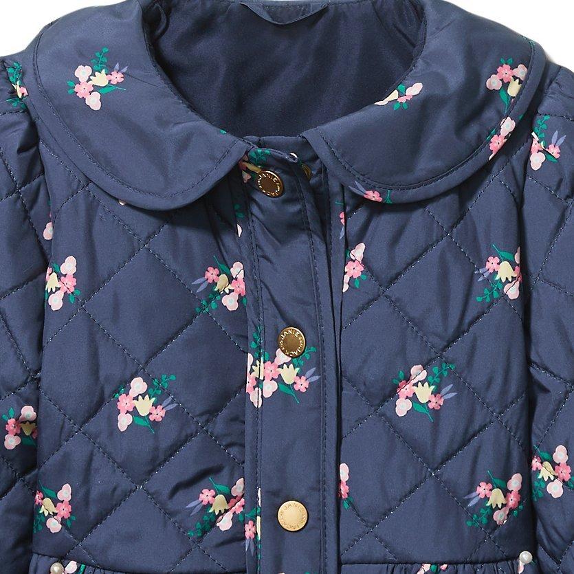 Quilted Peplum Floral Jacket image number 1
