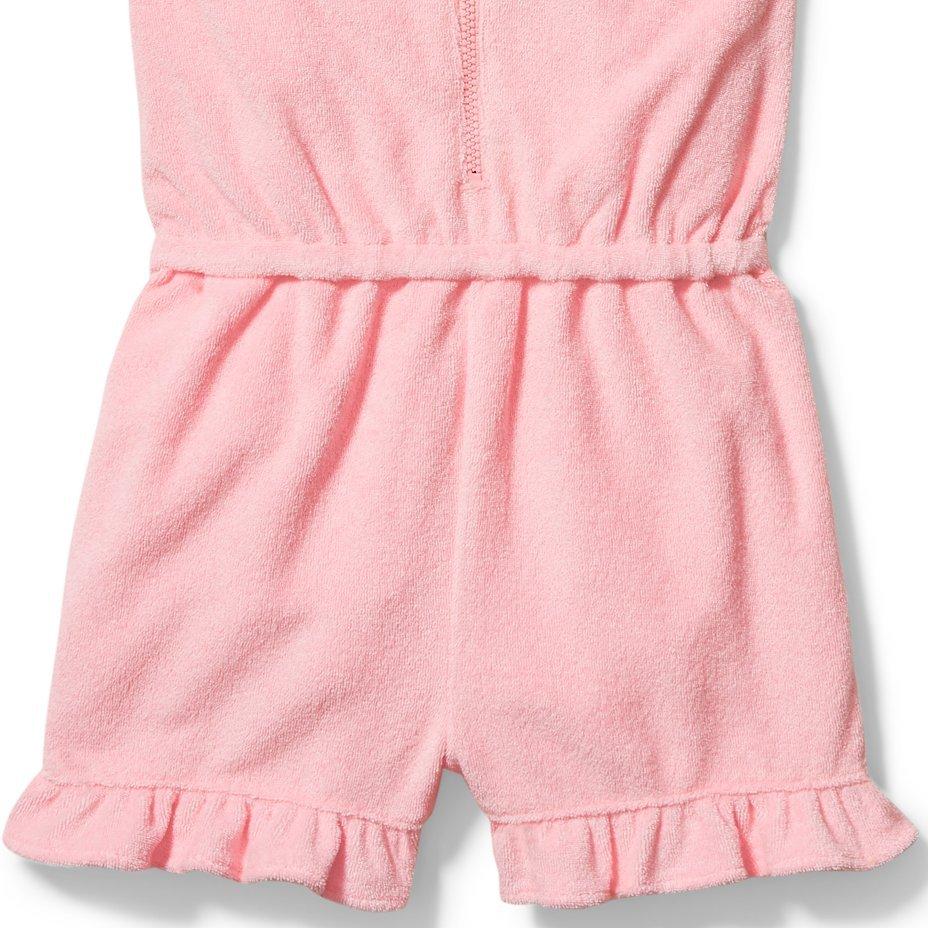 Hooded Terry Swim Cover-Up image number 1