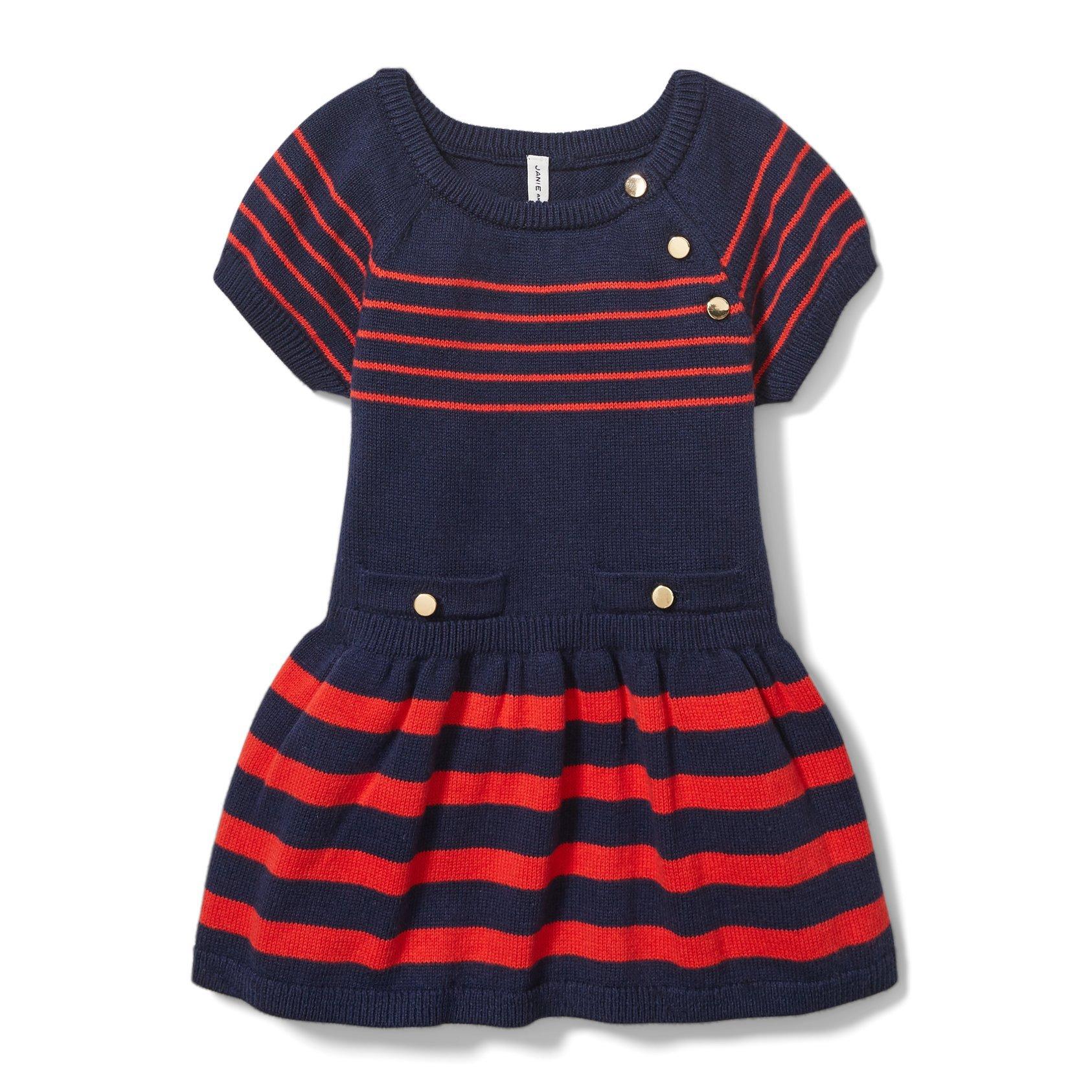 Baby Striped Sweater Dress image number 0