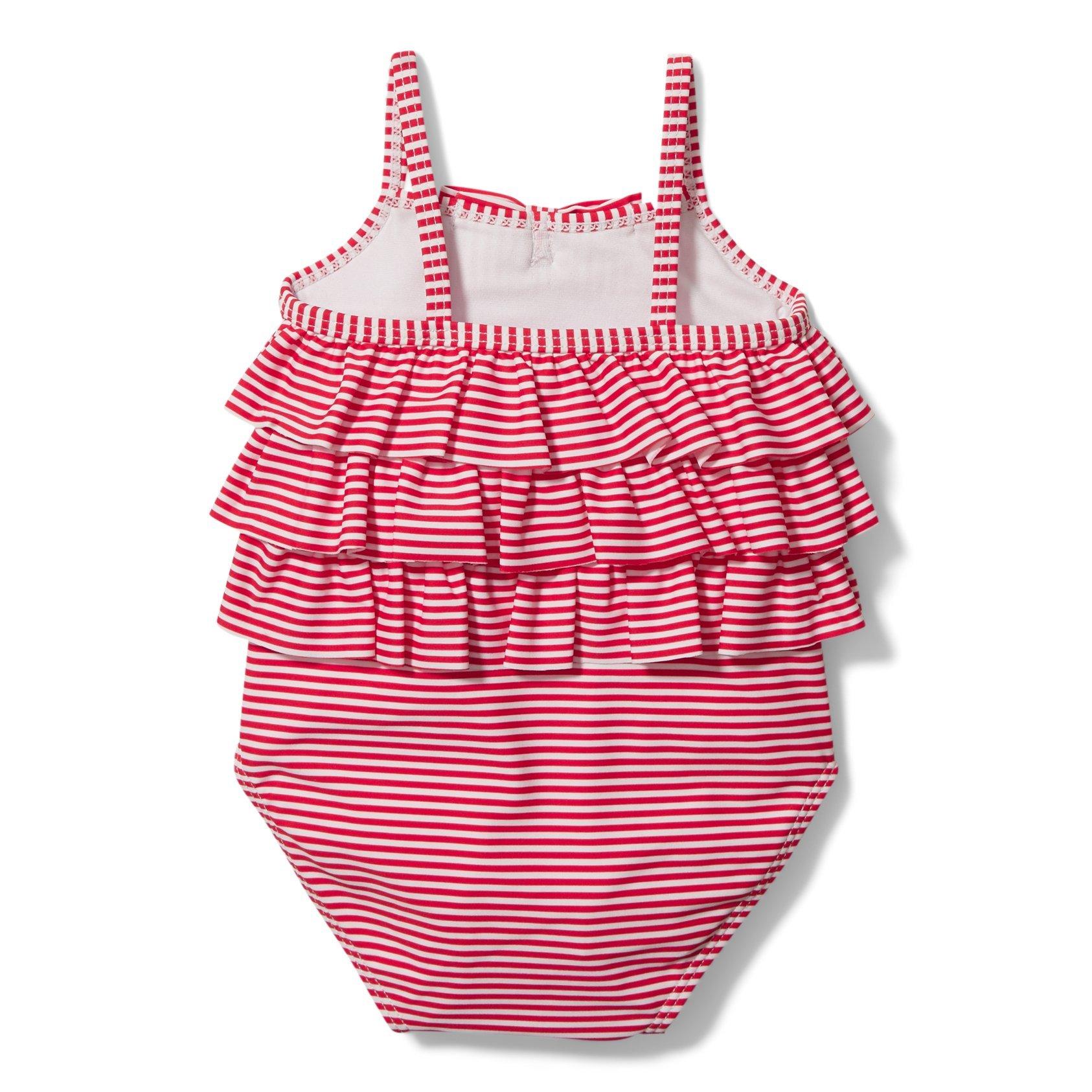 Baby Tiered Striped Swimsuit image number 2