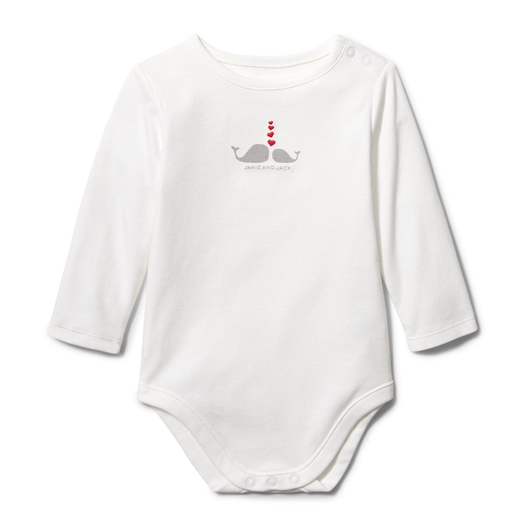 Baby Whale Heart Bodysuit image number 0