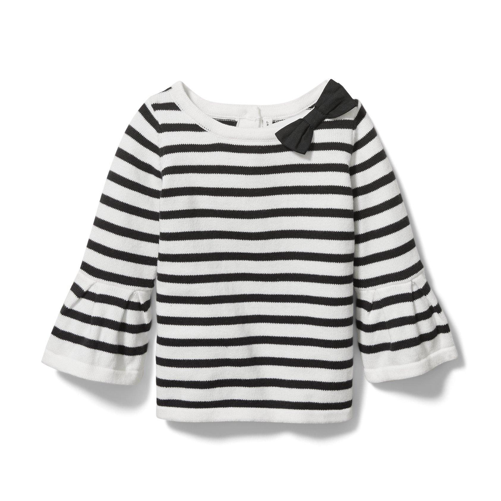 Striped Bow Sweater image number 0