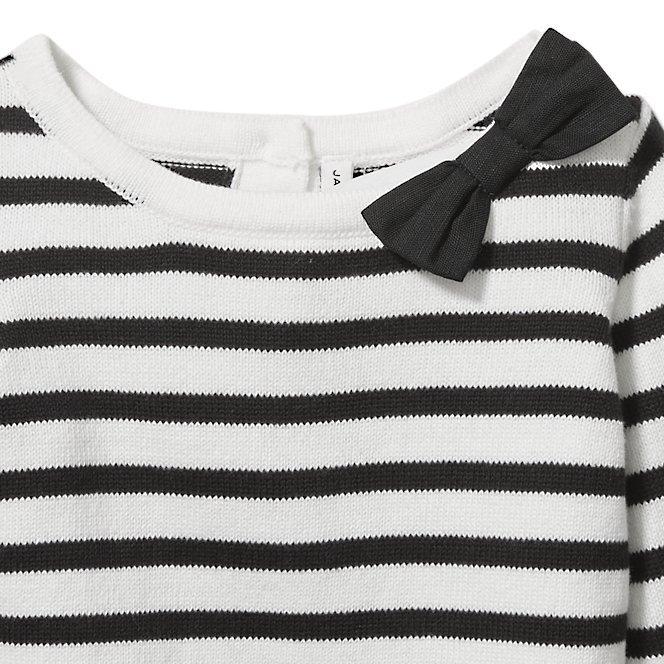 Striped Bow Sweater image number 1