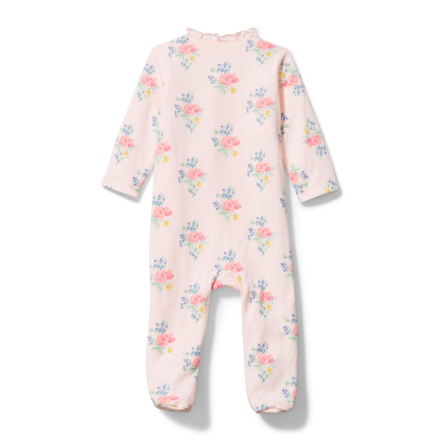 Baby Floral Footed 1-Piece image number 2