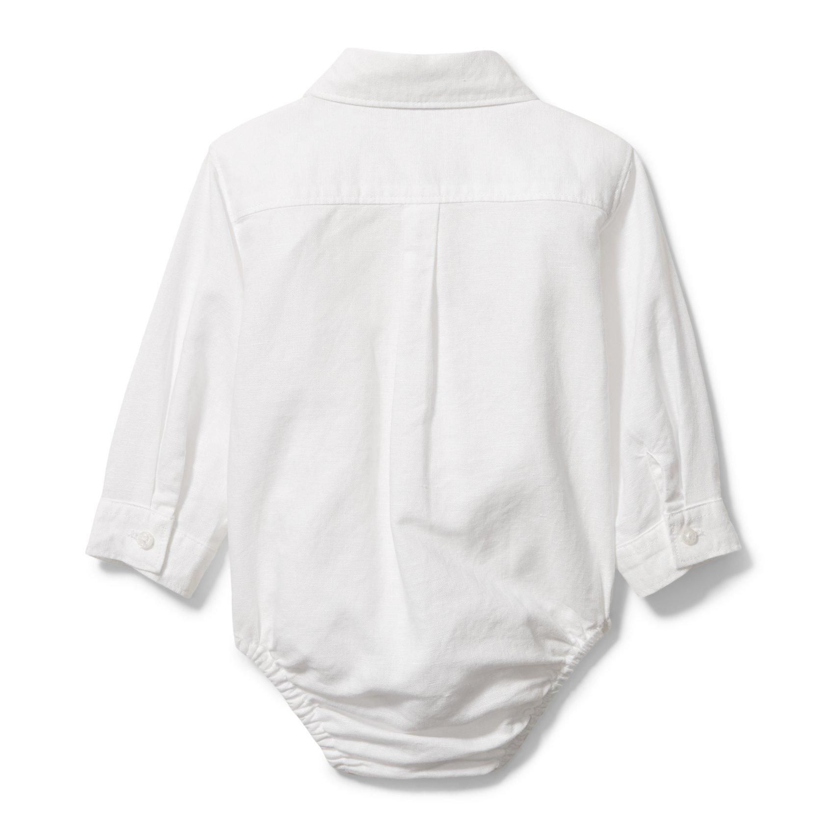 Baby Linen Bodysuit image number 2