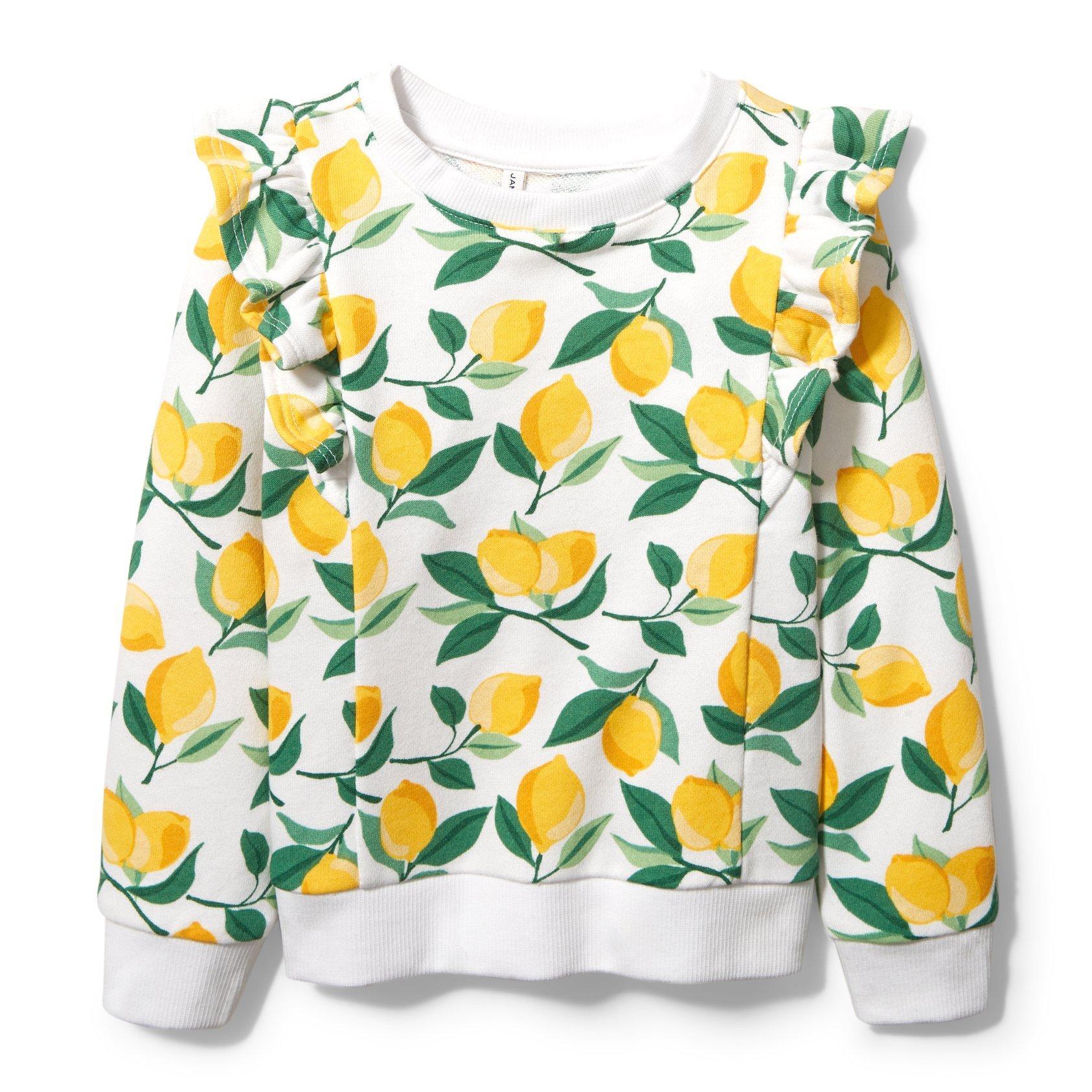 Lemon Ruffle Sweatshirt