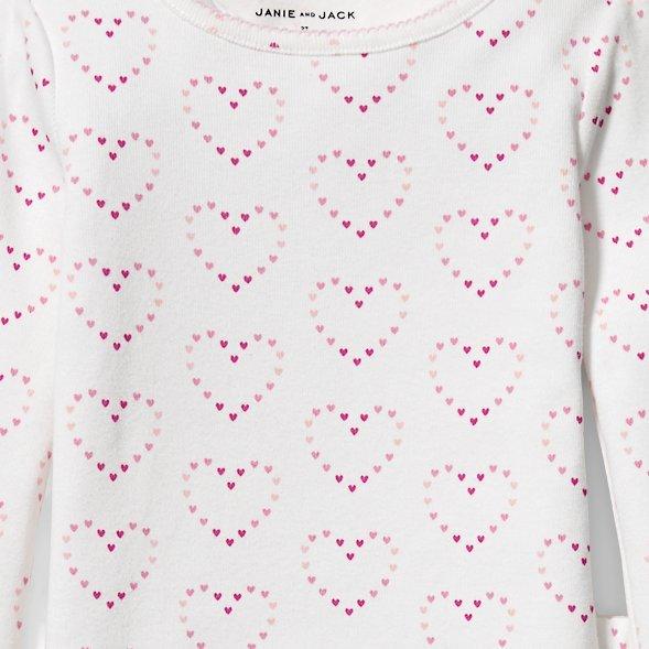 Heart Print Pajama Set image number 1