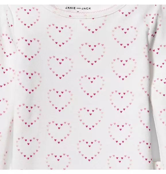 Heart Print Pajama Set image number 1