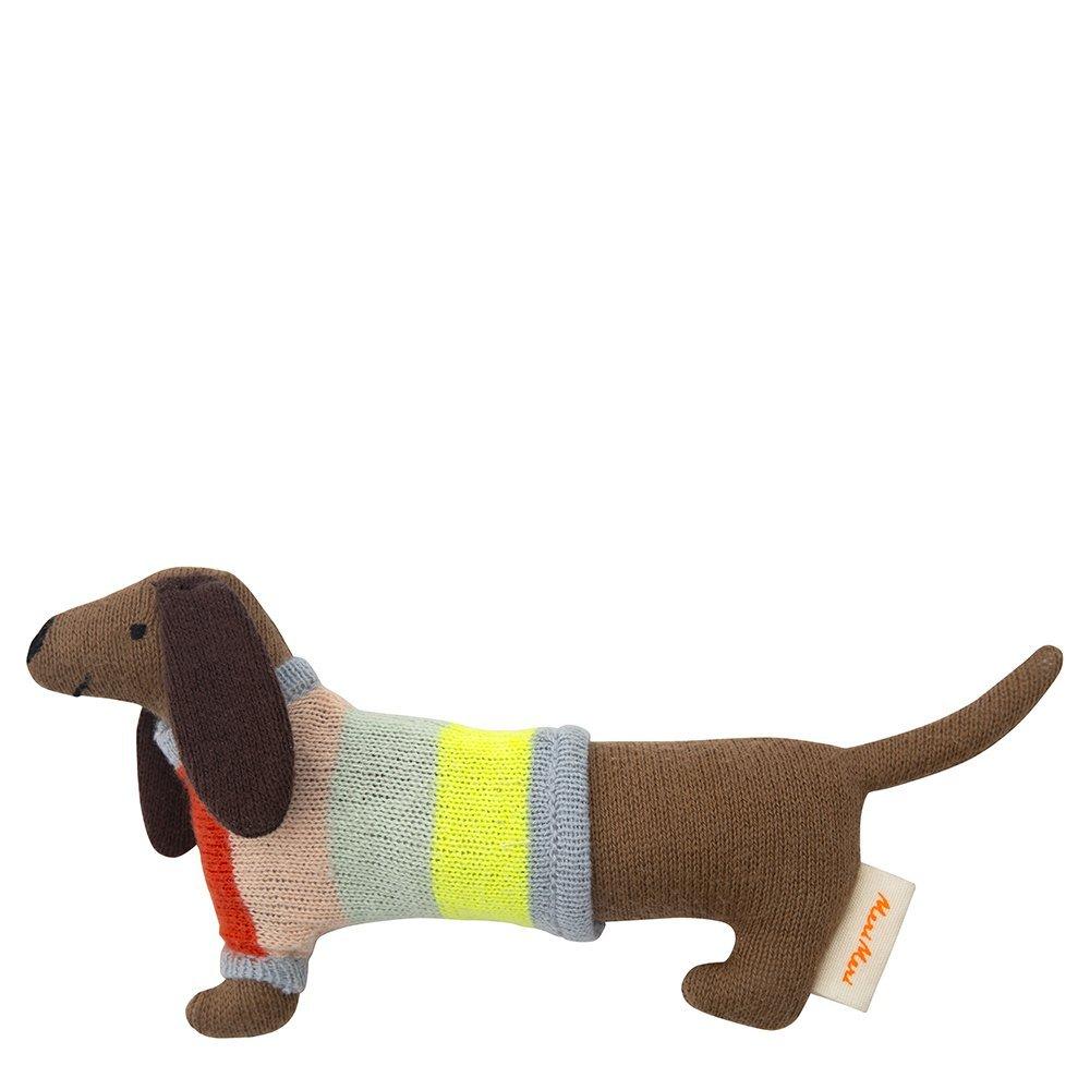 MERI MERI Dog Rainbow Sweater Rattle image number 0