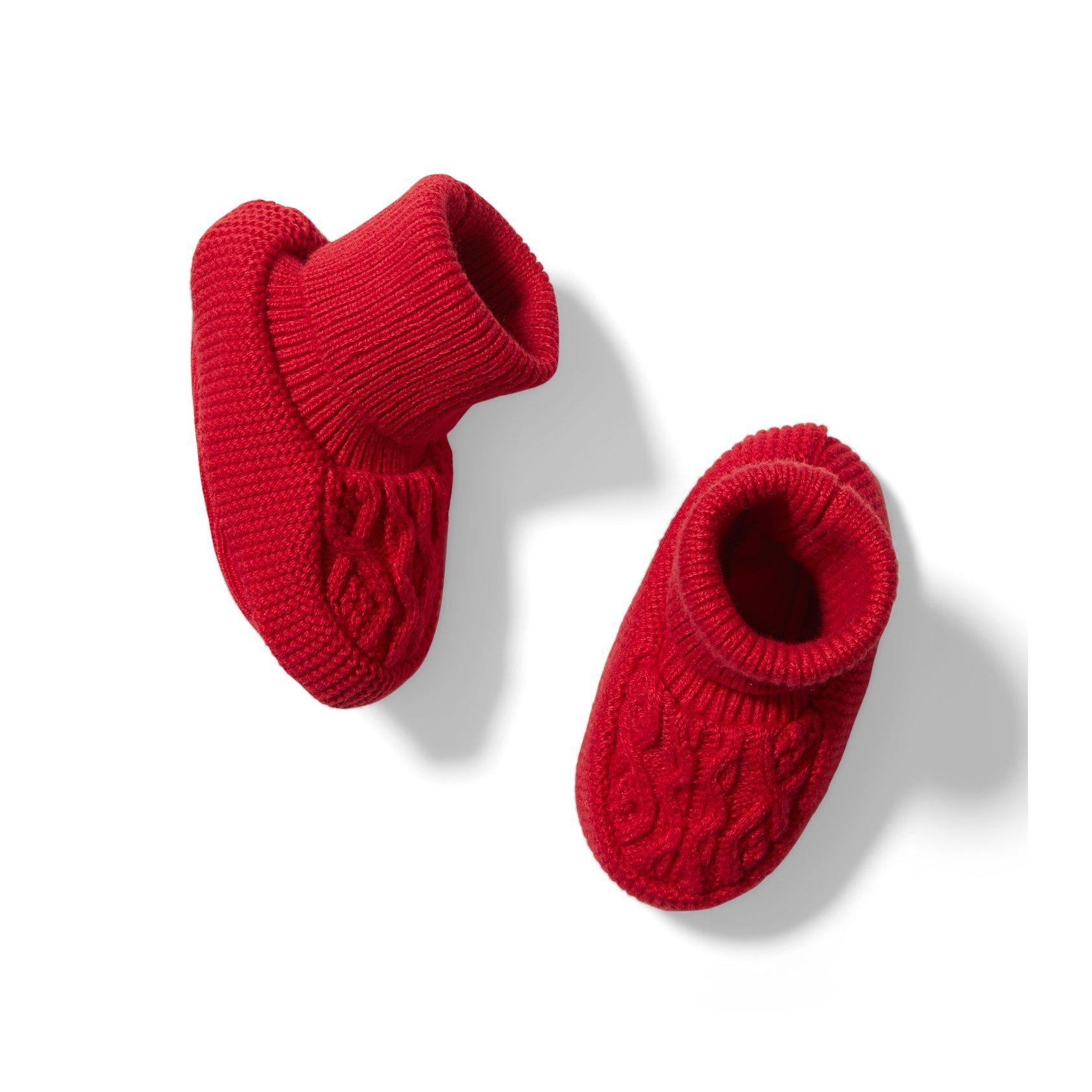 Baby Cable Knit Booties image number 0