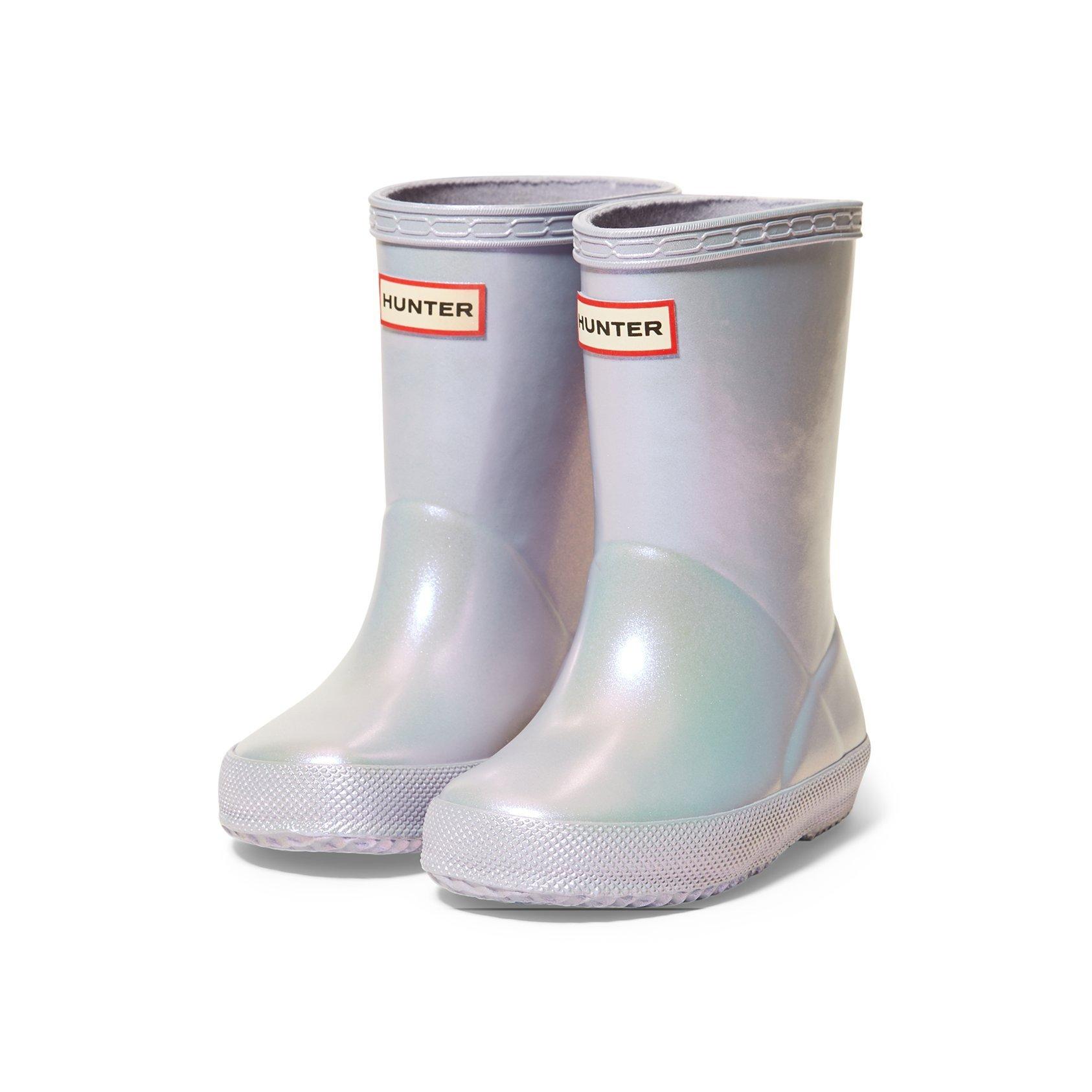 Girls silver hot sale hunter wellies