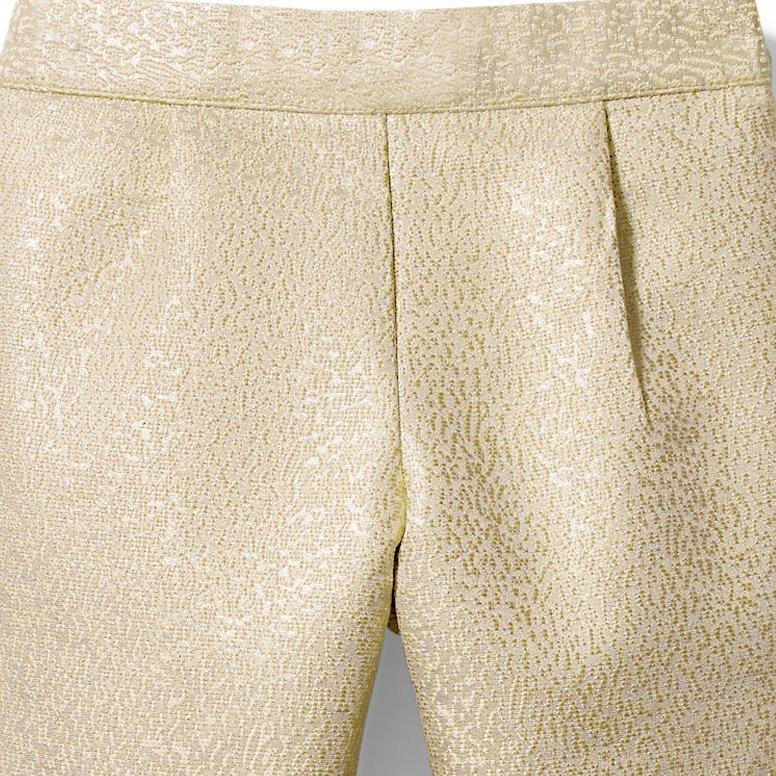 Rachel Zoe Gold Metallic Jacquard Pant image number 1