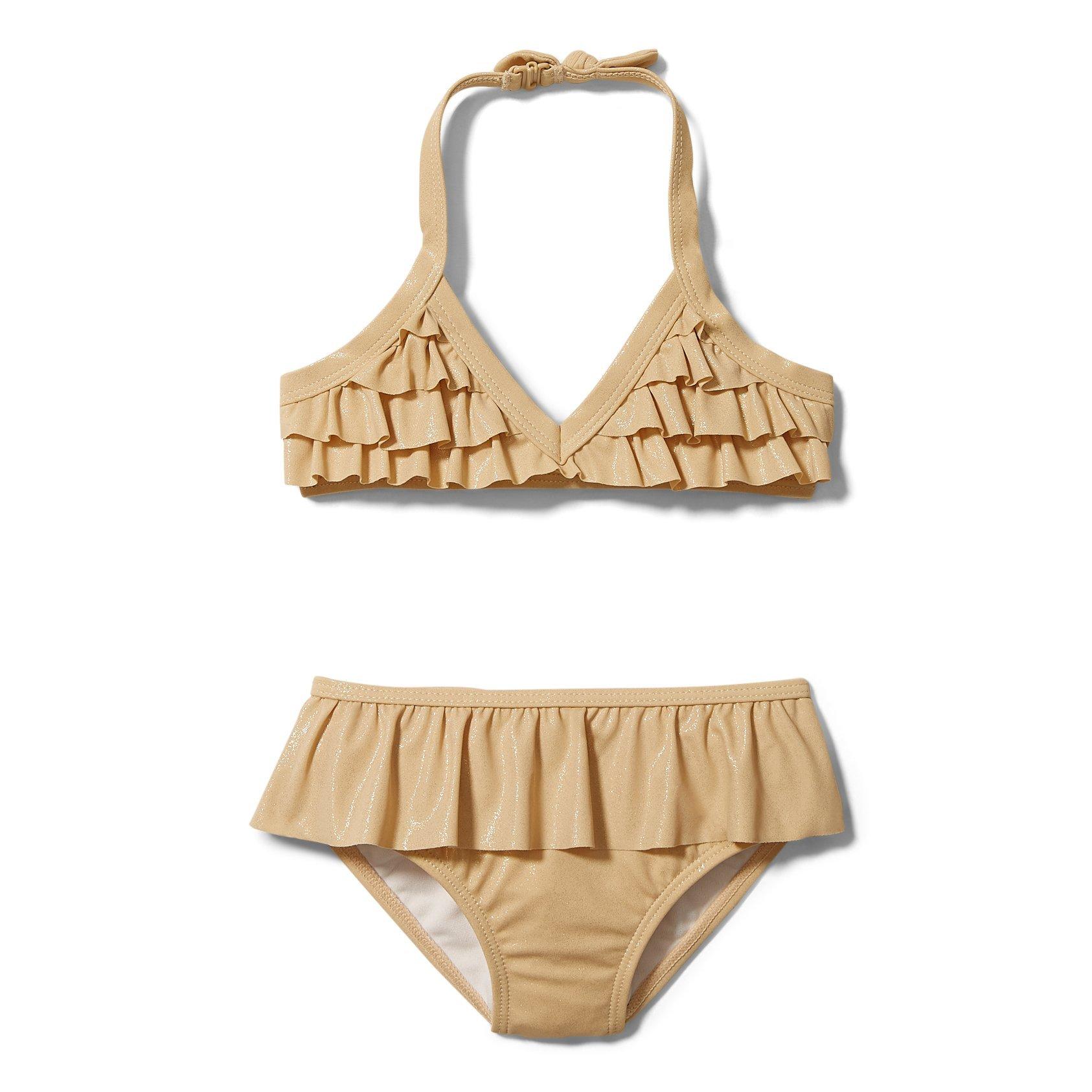 Rachel Zoe Metallic Ruffle 2-Piece Swimsuit image number 0