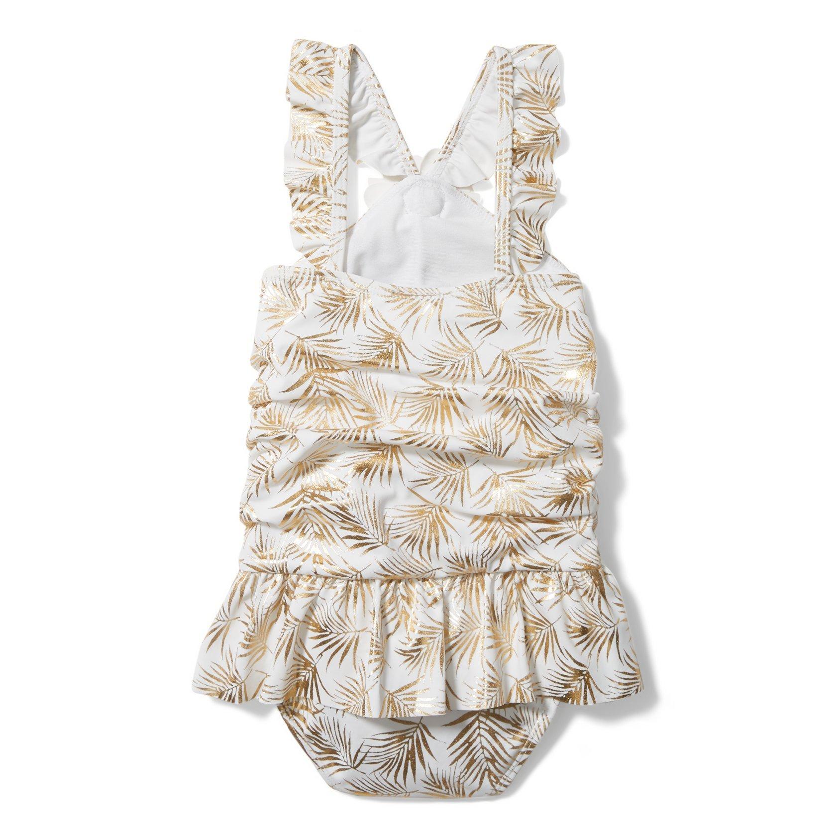 Rachel Zoe Metallic Palm Swimsuit  image number 2